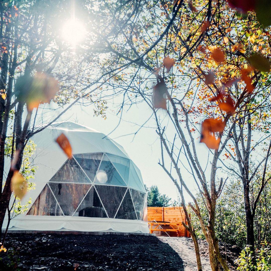 Beautiful Dome With White Tent Color