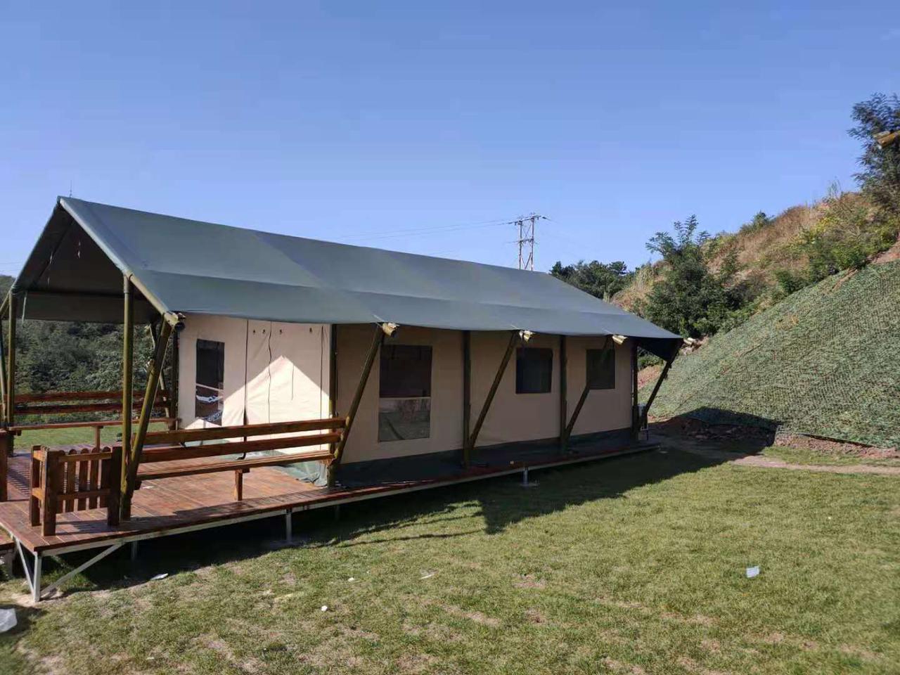 Dark Green Safari Glamping Tent