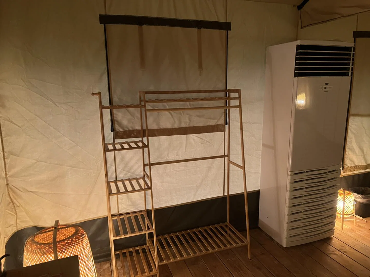 Luxury Camping Tent with Portable AC