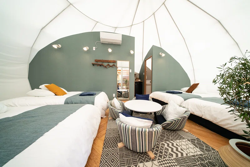 Luxury Camping Tent with Split AC