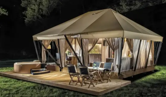 Elite Safari Tent with Glamping Bathroom
